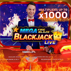 Mega Fire Blaze Blackjack Live