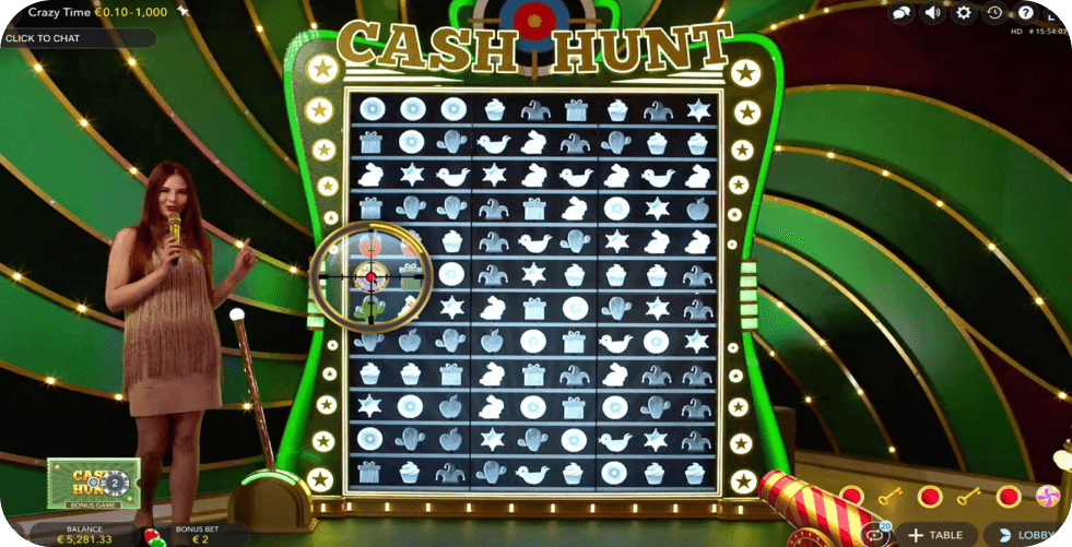 Cash Hunt Bonus Game