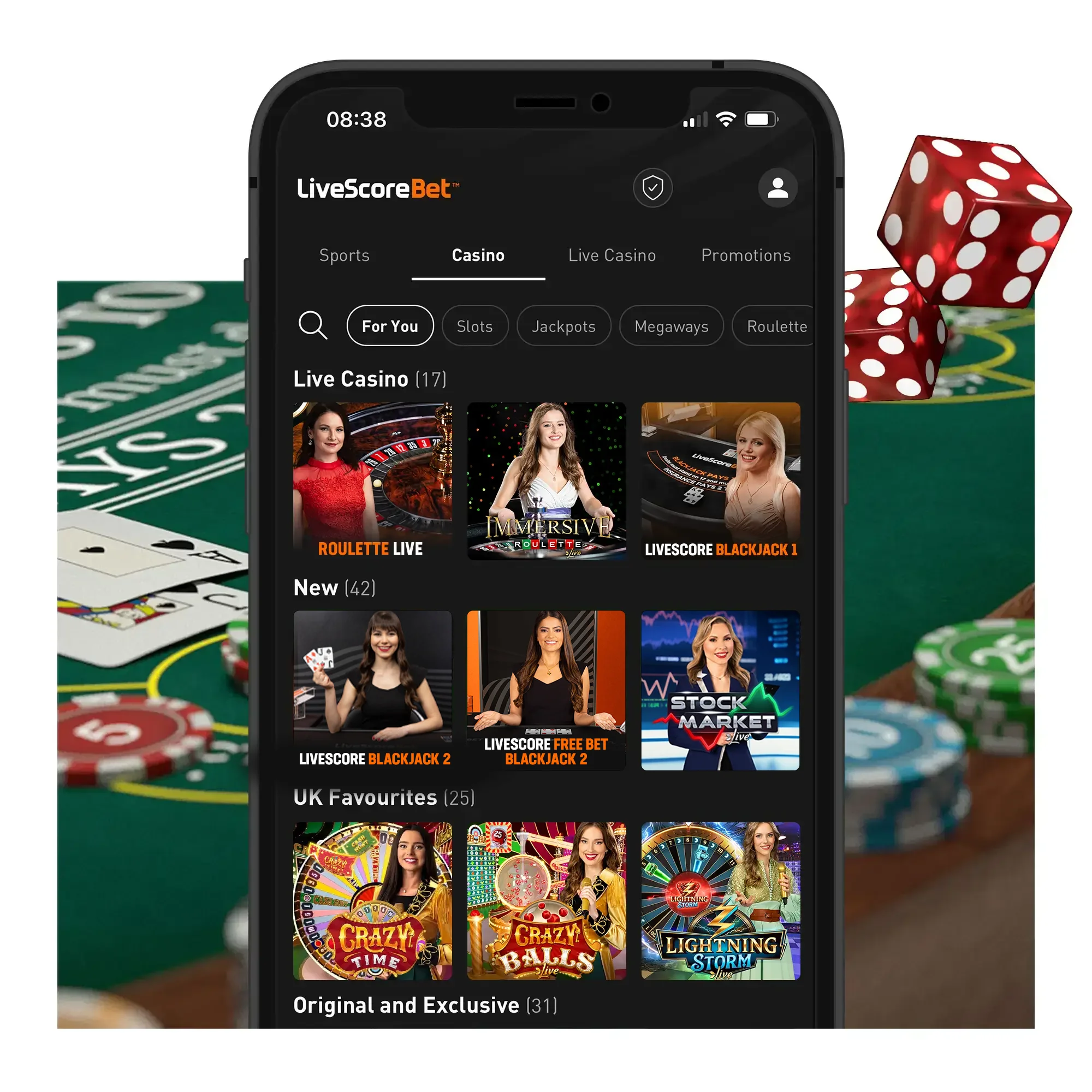 Play LiveScore Bet Live Casino Games